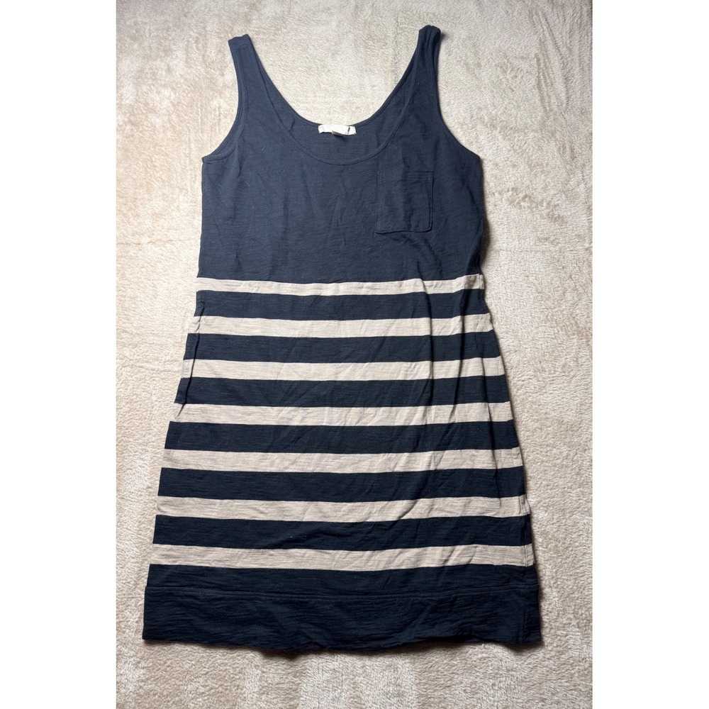 Banana Republic‎ Womens Striped Pocket Tank Dress Medium Boho Causal Summer